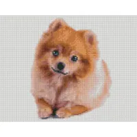 Алмазная мозаика Маленький милый щенок 30х40 см HX414