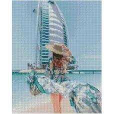 Алмазная мозаика Strateg ПРЕМИУМ Дубайские мечты размером 30х40 см (KB066)