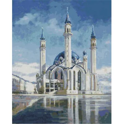 Алмазна картина Strateg ПРЕМІУМ Неймовірний Кул-Шаріф розміром 40х50 см (L-094)