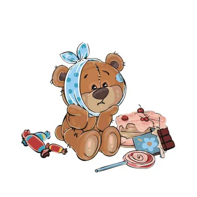 Картина за номерами У черзі до Айболіту 30х40 см SS-6413