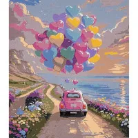 Картина за номерами Strateg ПРЕМІУМ Романтика розміром 30х40 см (SS1163)