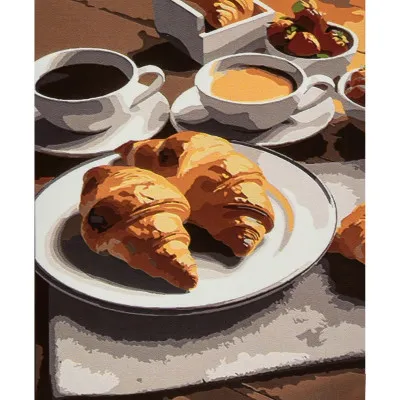 Картина за номерами Strateg ПРЕМІУМ Солодка мить розміром 30х40 см (SS1211)