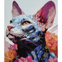 Картина за номерами Strateg ПРЕМІУМ Сфінкс розміром 30х40 см (SS1213)