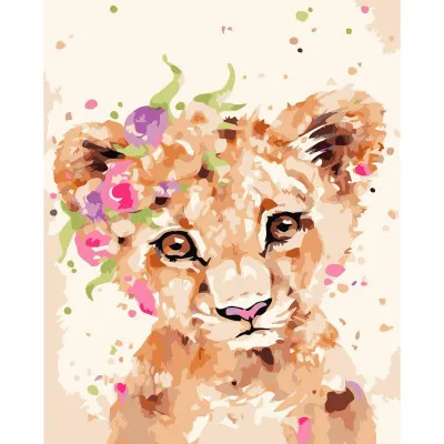 Картина за номерами Акварельне левеня 30х40 см SV-0025