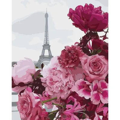 Картина по номерам Парижский букет 40х50 см SY6055