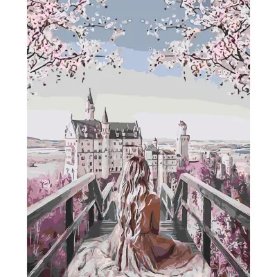 Картина по номерам Мечтающая девушка 40х50 см SY6143