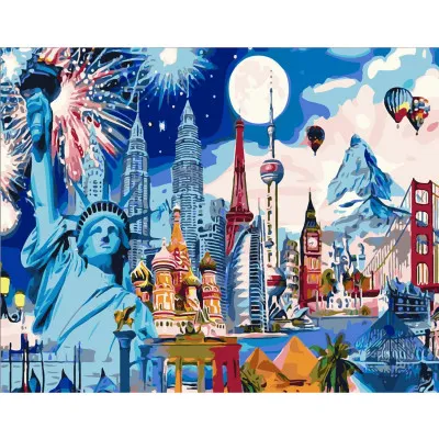 Картина за номерами The whole world 40х50 см SY6183