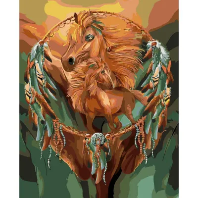 Картина за номерами Арт-коні 40х50 см SY6191