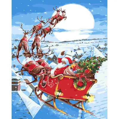 Картина за номерами Happy New Year 40х50 см SY6237 Картина за номерами Happy New Year 40х50 см SY6237