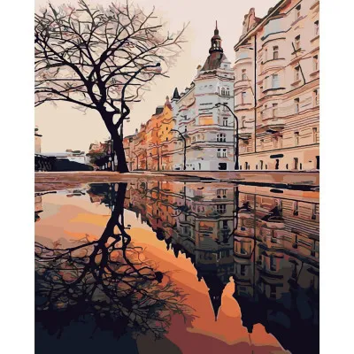 Картина за номерами Осіннє місто 40х50 см SY6241