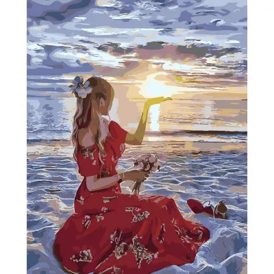 Картина за номерами Сонце у долонях 40х50 см SY6245