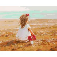 Картина за номерами Дівчинка у полі 40х50 см SY6368