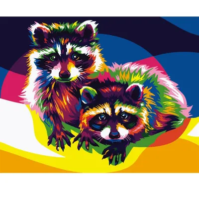 Поп-арт єнотики 40х50 см VA-0154
