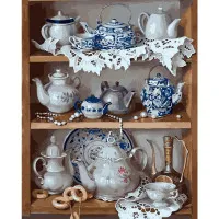 Картина за номерами Сервіз чайний 40х50 см VA-0256