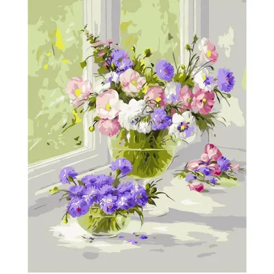 Картина за номерами Ніжні квіти 40х50 см VA-0275