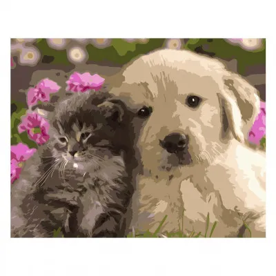 Картина за номерами Найкращі друзі 40х50 см VA-0571