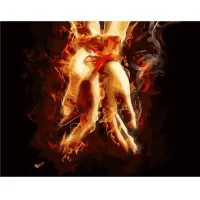 Картина за номерами Пов'язані вогнем 40х50 см VA-0874