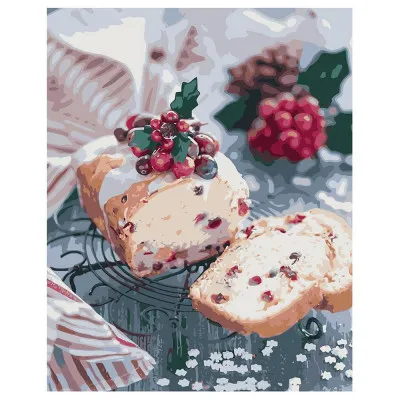 Картина за номерами Різдвяний кекс 40х50 см VA-1120 Картина за номерами Різдвяний кекс 40х50 см VA-1120