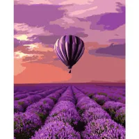 Картина по номерам Воздушный шар над лавандовым полем 40х50 см VA-1481