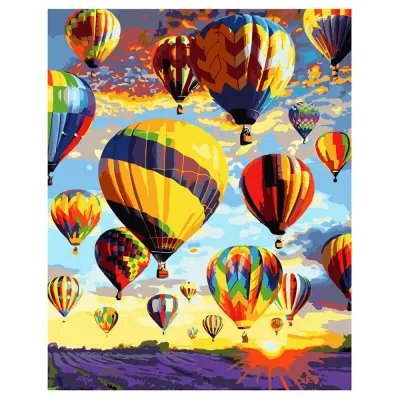 Картина за номерами Каппадокія на заході сонця 40х50 см VA-1849 Картина за номерами Каппадокія на заході сонця 40х50 см VA-1849