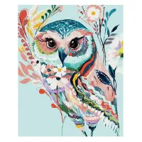 Картина по номерам Разноцветная сова 40х50 см VA-2062