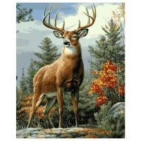 Картина за номерами Величний олень 40х50 см VA-2070