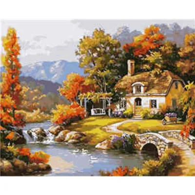 Картина за номерами У води 40х50 см VA-2218 Картина за номерами У води 40х50 см VA-2218