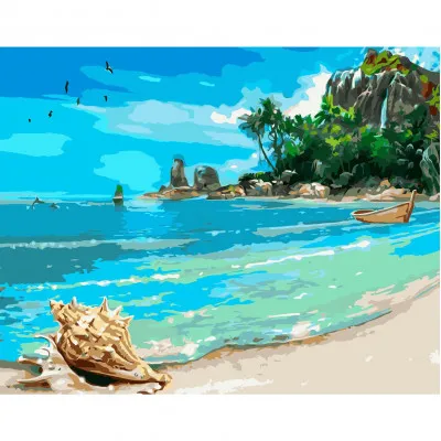Картина по номерам Берег океана 40х50 см VA-2530 Картина по номерам Берег океана 40х50 см VA-2530