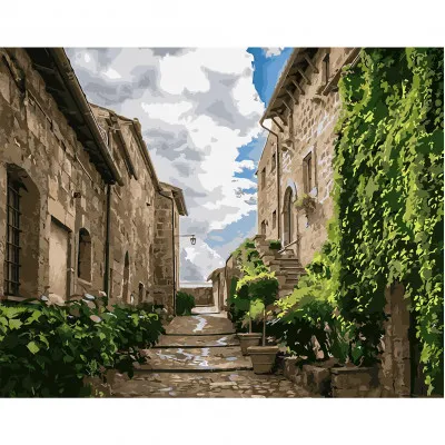 Картина по номерам Улица исторического района города 40х50 см VA-2867