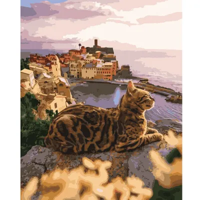 Картина по номерам Величественный кот 40х50 см VA-2965 Картина по номерам Величественный кот 40х50 см VA-2965