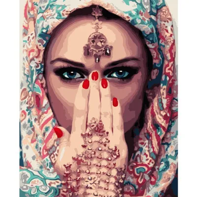 Картина за номерами Індійська краса 40х50 см VA-3005