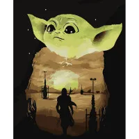 Картина за номерами Малюк Йода 40х50 см VA-3175