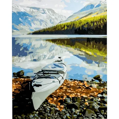 Картина за номерами "Парк льодовика Монтани", з лаком розміром 40х50 см
