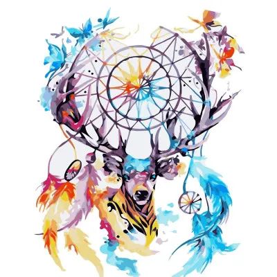 Картина за номерами "Олень - ловець снів" 40х50 см (VA-3438)