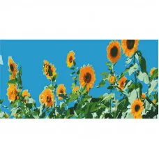 Картина за номерами Strateg ПРЕМІУМ Соняшники в полі Strateg розміром 50х25 см (WW040)