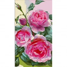 Картина по номерам Strateg Розы размером 50х25 см (WW171)