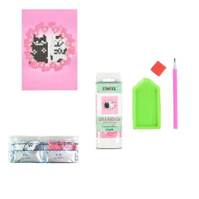 Алмазна мозаїка Strateg ПРЕМІУМ Закохані котики без підрамника розміром 10х15 см (YAB14421) Алмазна мозаїка Strateg ПРЕМІУМ Закохані котики без підрамника розміром 10х15 см (YAB14421)
