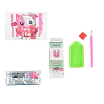 Алмазна мозаїка Strateg ПРЕМІУМ Симпатичний кіт із кулькою без підрамника розміром 10х15 см (YAB28642) Алмазна мозаїка Strateg ПРЕМІУМ Симпатичний кіт із кулькою без підрамника розміром 10х15 см (YAB28642)