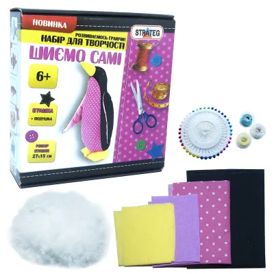 Набір для творчості Strateg Пінгвін українською мовою (і-07) Набір для творчості Strateg Пінгвін українською мовою (і-07)